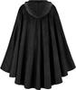 Medieval Velvet Deerskin Hooded Cloak - Renaissance Cosplay Costume Robe