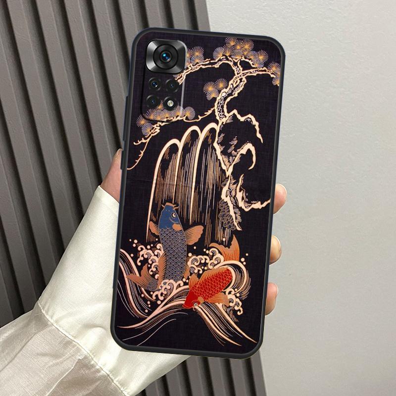 

Chinese Koi Fishes Case For Xiaomi Redmi Note 13 Pro 14 12 11 10 15 Pro Plus Redmi 14C 13C 15C 10C 12C 15 Funda Redmi Note 11