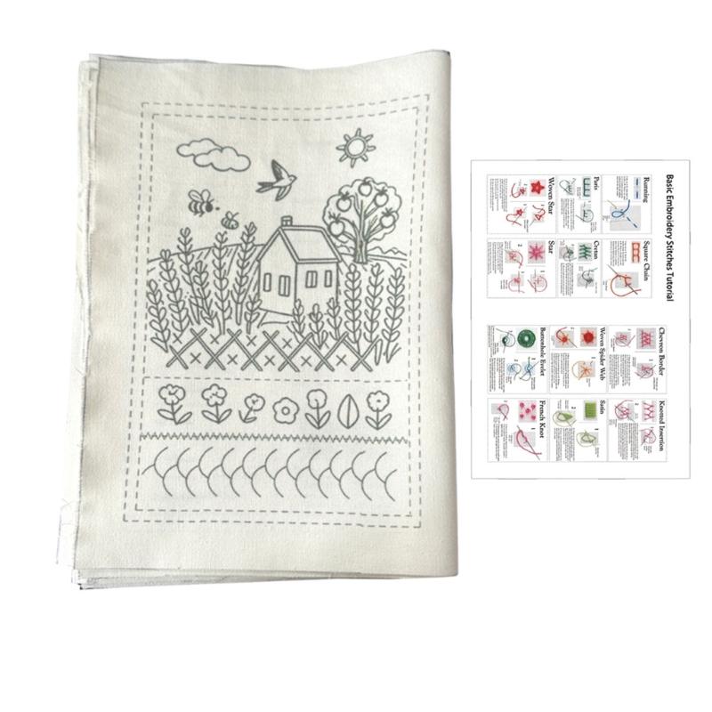 Complete Embroidery Book Sewing Books Set Includes Needle Thread Patterns And Step By Step Instructions
