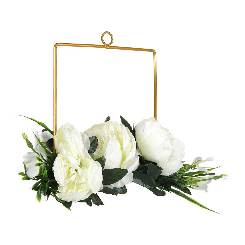 Künstliche Metallkränze Hochzeitskränze Kunstblumen Dekoration für Hochzeitszeremonie Jubiläumsfeier