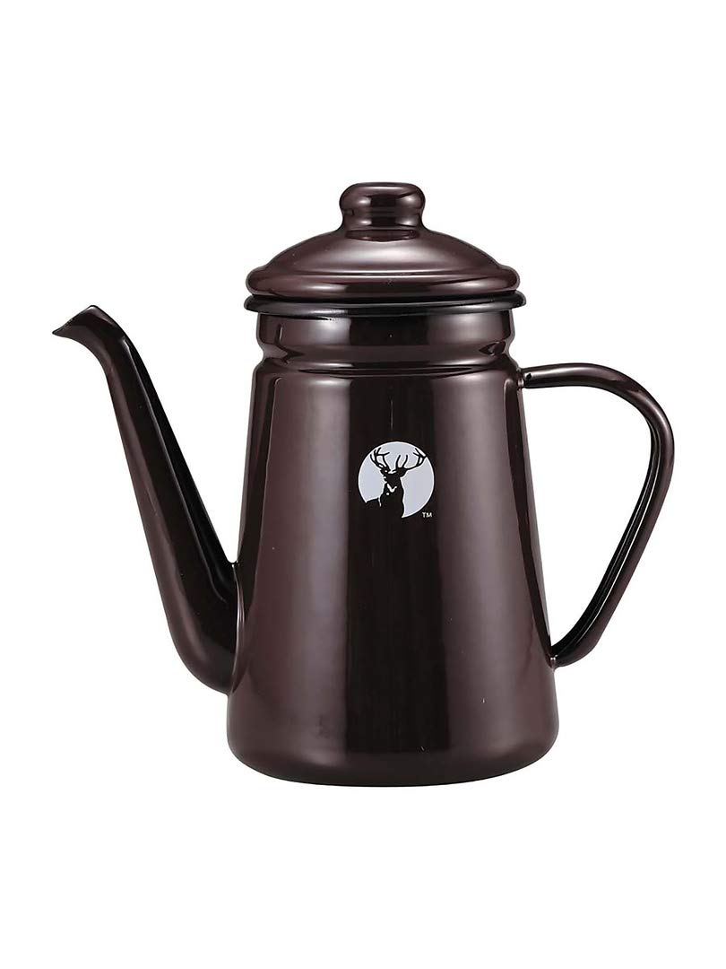 

Captain Stag Enamel Coffee Pot, 1.1L, Brown, UH-526