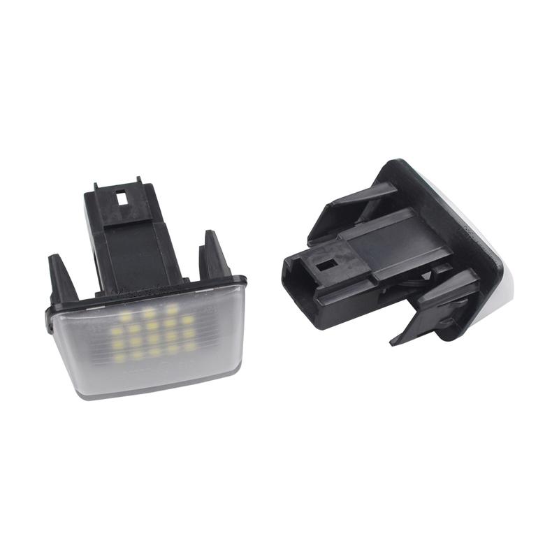2X LED Car License Number Plate Light For Citroen C3 C4 C5 BERLINGO Saxo Xsara Picasso Peugeot Partner 206 207 306 307 308 5008