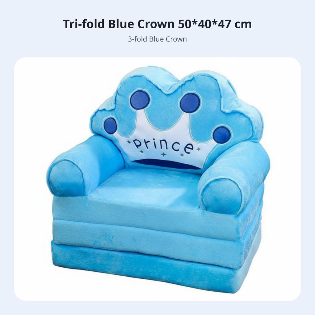 Transformable Flip-Open Sofa Foldable Transformable Flip-Open Lounger Cartoon Character Design Soft Fabric for Children, Bedroom