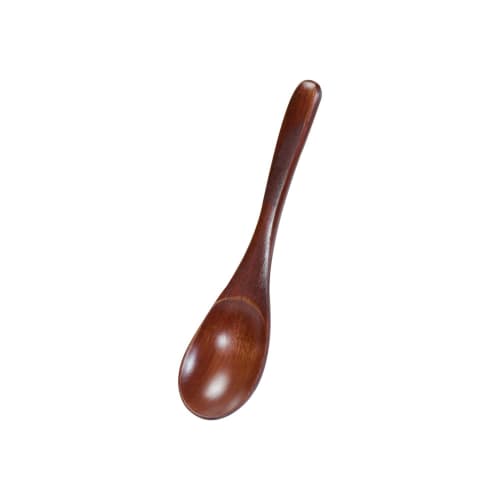 PEARL METAL Natural Wood Lacquered Spoon, Large, 17cm Long X 4cm Wide X 2cm High, Nature B-5684