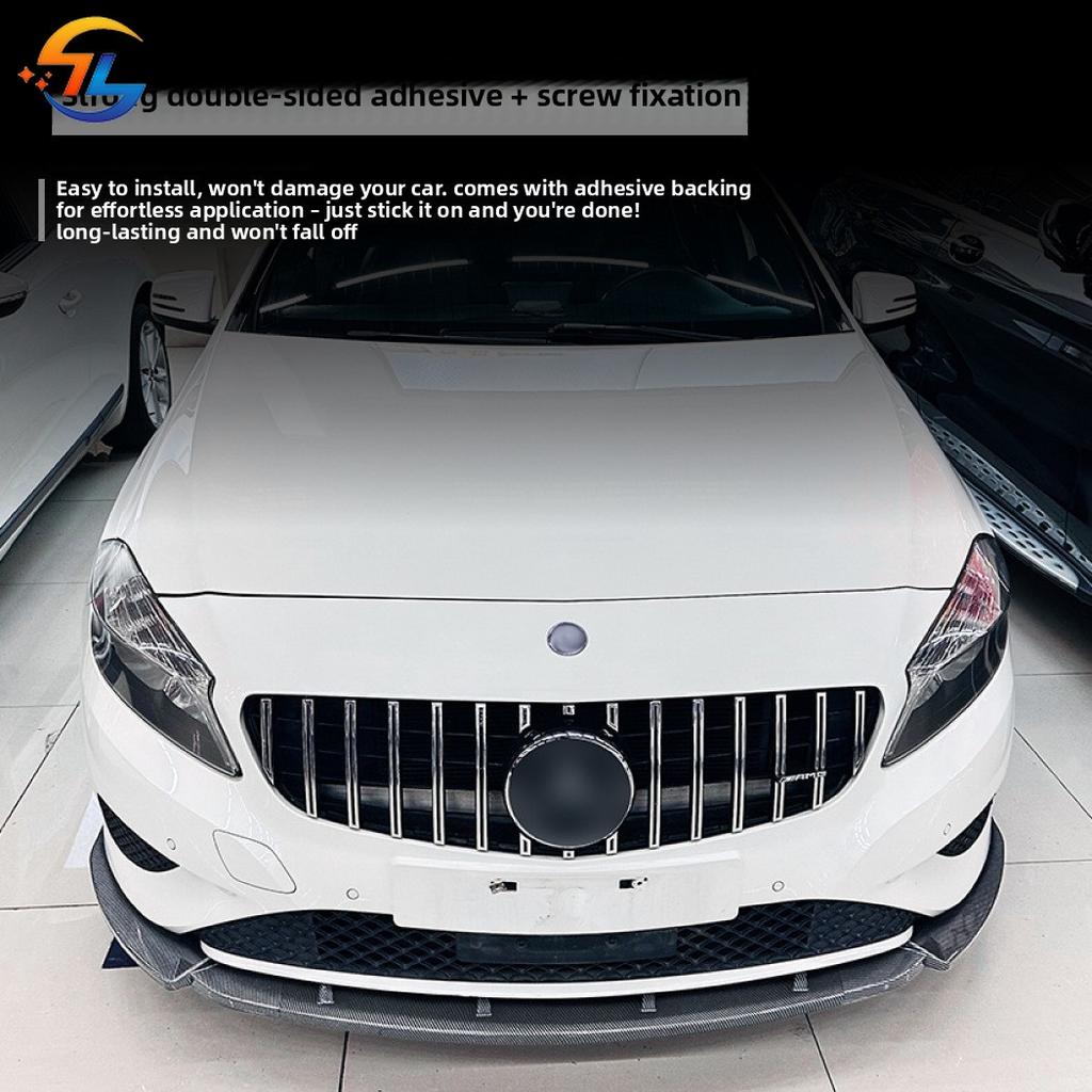 For Mercedes-Benz A Class W176 2013-2015 Front Lip Front Shovel Spoiler Surround Exterior Decoration Modification Accessories