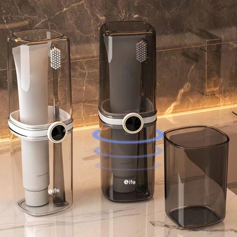 

Multi-purpose Mouthwash Cup Portable Toothbrush Storage Organizer Toothpaste Holder Travel