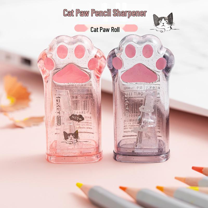 High Sky Kreativer Kätzchen-Bleistiftspitzer: Niedliches Katzenpfoten-Design für Studenten