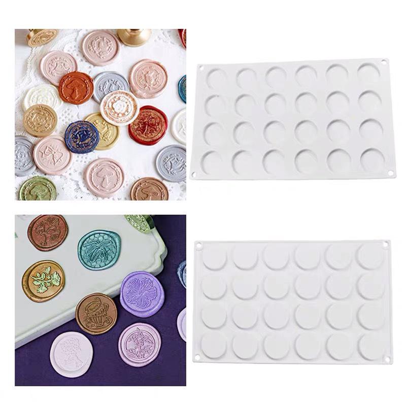 24-Cavity Silicone Mold for Chocolate Chip Mousse Cakes or Handmade Soaps
