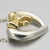 Used TIFFANY&Co. Necklace Silver925/K18 Yellow Gold 2.9g Silver Yellow Gold Heart