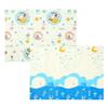 80x72in Baby Play Mat Extra Large Crawling Mat with Cartoon Animal Pattern Thick Foam Play Mat Reversible Portable Baby Floor Mat