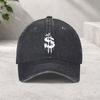 Dollar Drip Crown Baseball Cap Washed Cotton Adjustable Hip Hop Street Style Hat