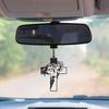 Rear View Mirror Accessories - Car Hanging Accessories - Car Pendant, Charm Ornaments - Swinging Ornaments, Cross Hanger - Black Jesus Christ