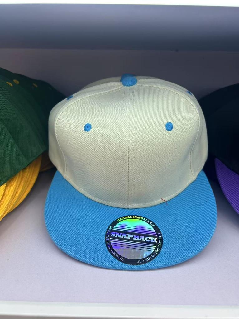 Unisex Flat Brim Baseball Cap For Men Women Fashion Color Plain Snapback Hat Outdoor Leisure Patchwork Hip Hop Sun Hats