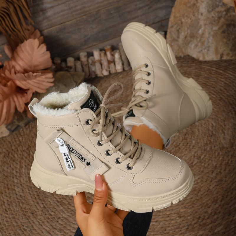 Winter New Snow Boots for Women Casual High-top Shoes Warm Womens Sneakers Platform Ankle Boots Plus Size 44