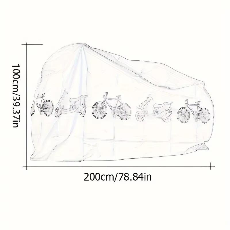 Waterproof Bike Cover for Outdoor Storage, UV Protection Rain Dust Protector for MTB, Road, Electric Bicycle