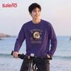 Baleno Men's Indian Cat Print Loose Fit Long Sleeve T-Shirt