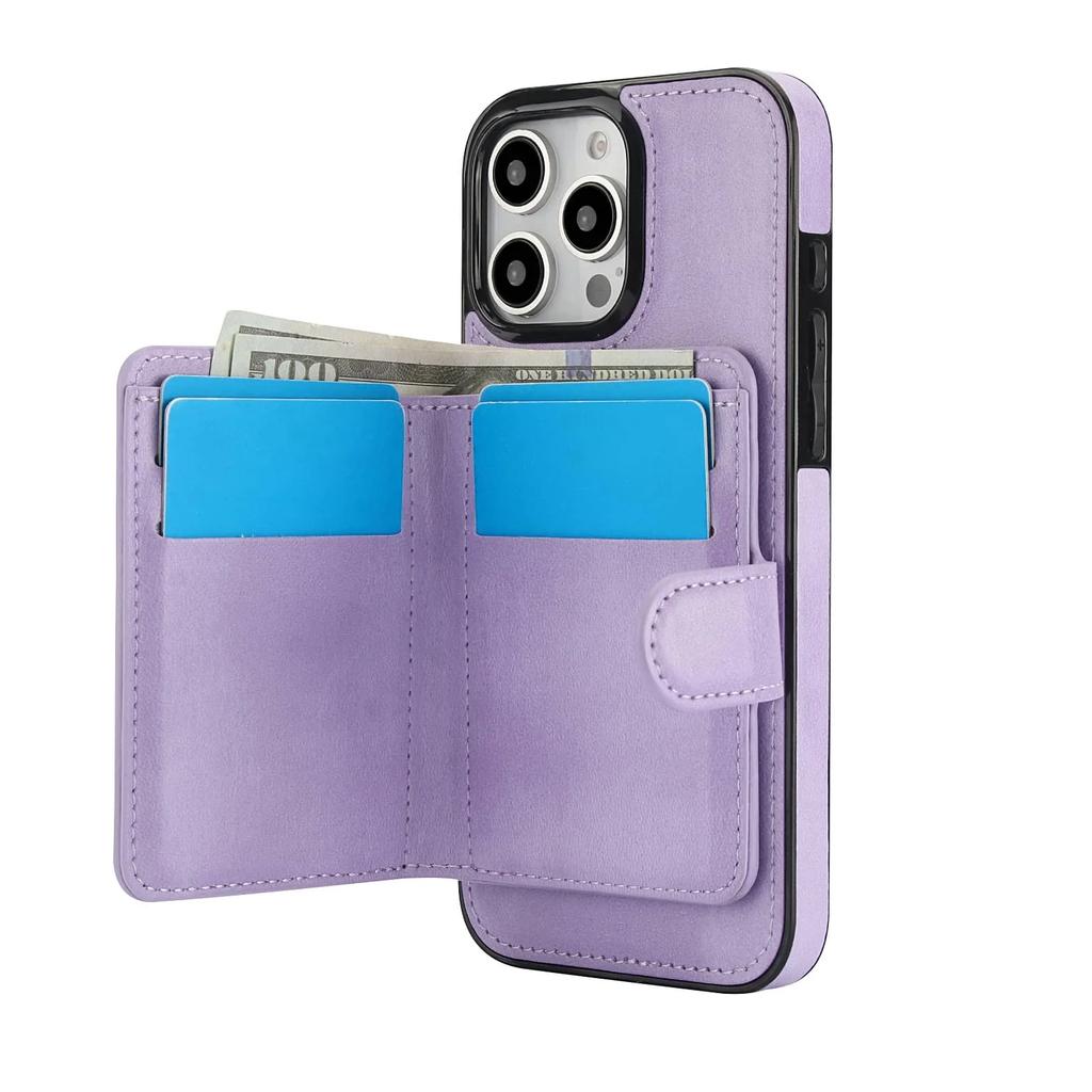 Wallet Case for iPhone 16/15/14/13/12/11 Pro Max Mini 7 8 SE Compatible with Magnetic, Detachable Magnetic Case with Card Holder
