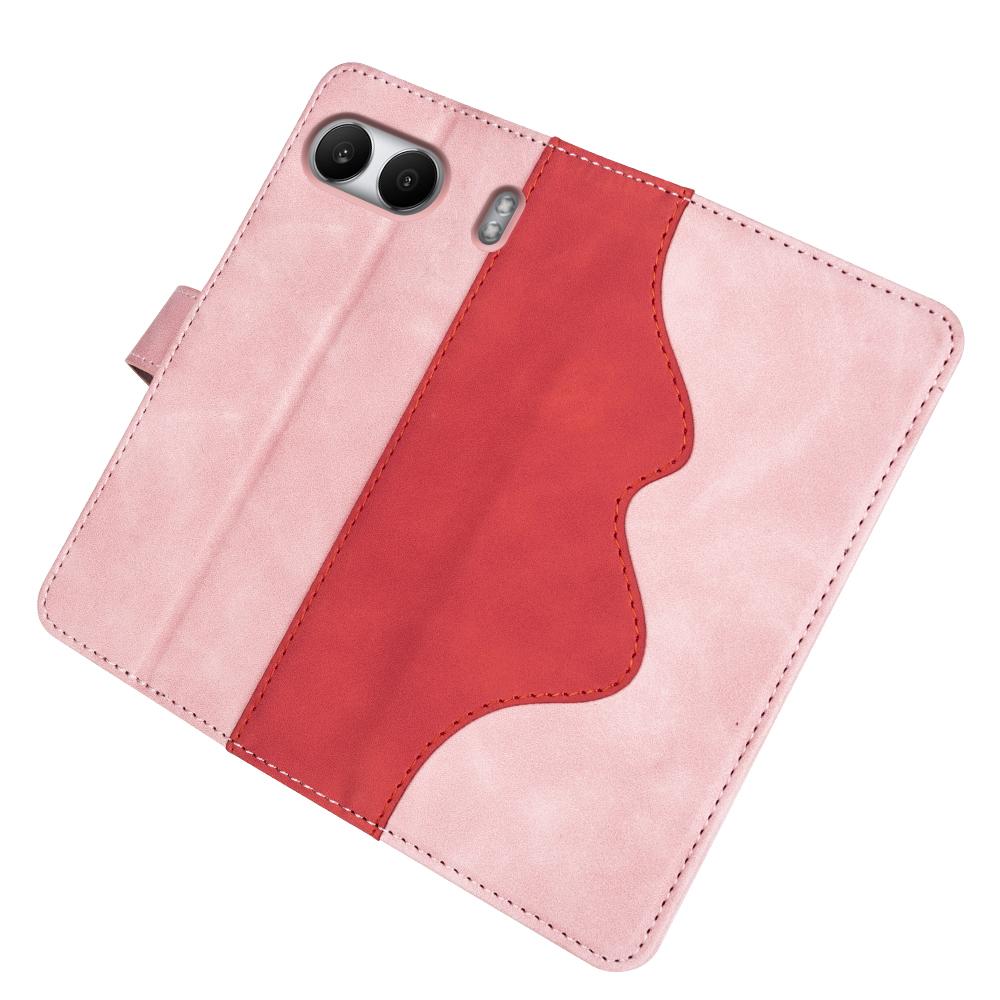 For OnePlus Nord 4 Wallet Case Leather Phone Cover Splicing Color