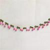 12pcs/Set Cute Cherry Felt Plush Ball Pull Flag - Festive String Hanging Decoration Birthday Party New Year Home Celebration
