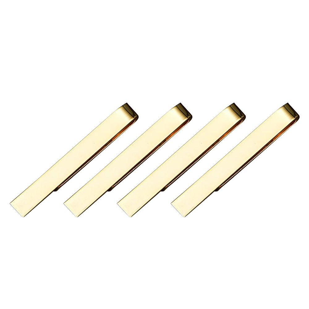 

4PCS Classic Clasp Metal Mens Tie Clip Clothes Pegs Necktie Clip Tie Pin золотий