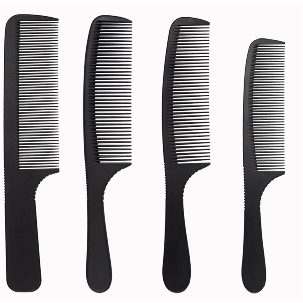 14Styles Hairdressing Carbon Comb for Haircut Barber Anti Static Black Rat Tail Comb Beauty Professional Hair Styling Tools Comb