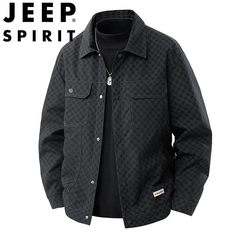 JEEP SPIRIT Men's Outdoor American Style Lapel Jacket