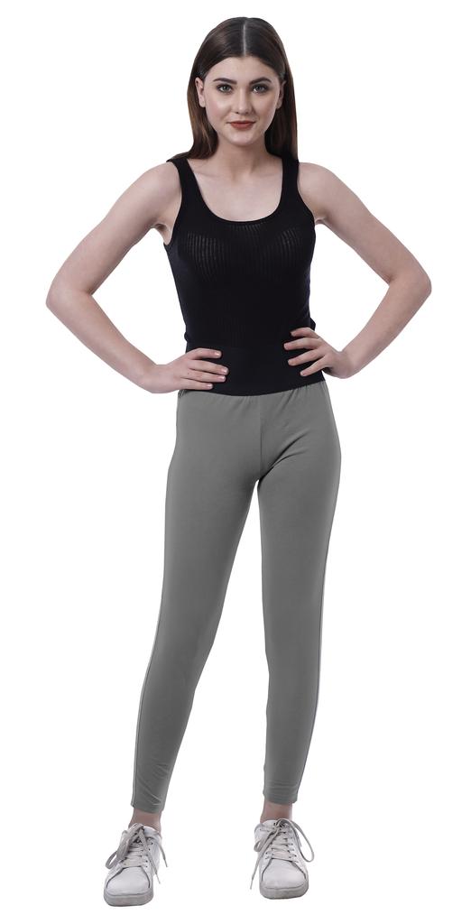 Moomaya High Waist Leggings For Women Side Strips Soft Workout Yoga Pants
