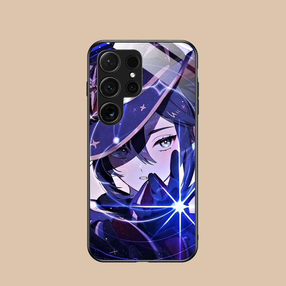 Game GI Mona Glass Mobile Phone Case for Samsung Galaxy A56 55 54 53 52 51 36 35 34 23 16 15 5G Colorful Cover