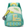 Backpack Cartoon Childrens With Excavator Design And Letter Print For Daily Use