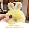 MAGICLULU 30pcs Plush Bunny Ear Hair Clip Decoration Easter DIY Rabbit Ears Hairpins Hair Barrettes Headwear Fabric Charm DIY Craft Easter Party