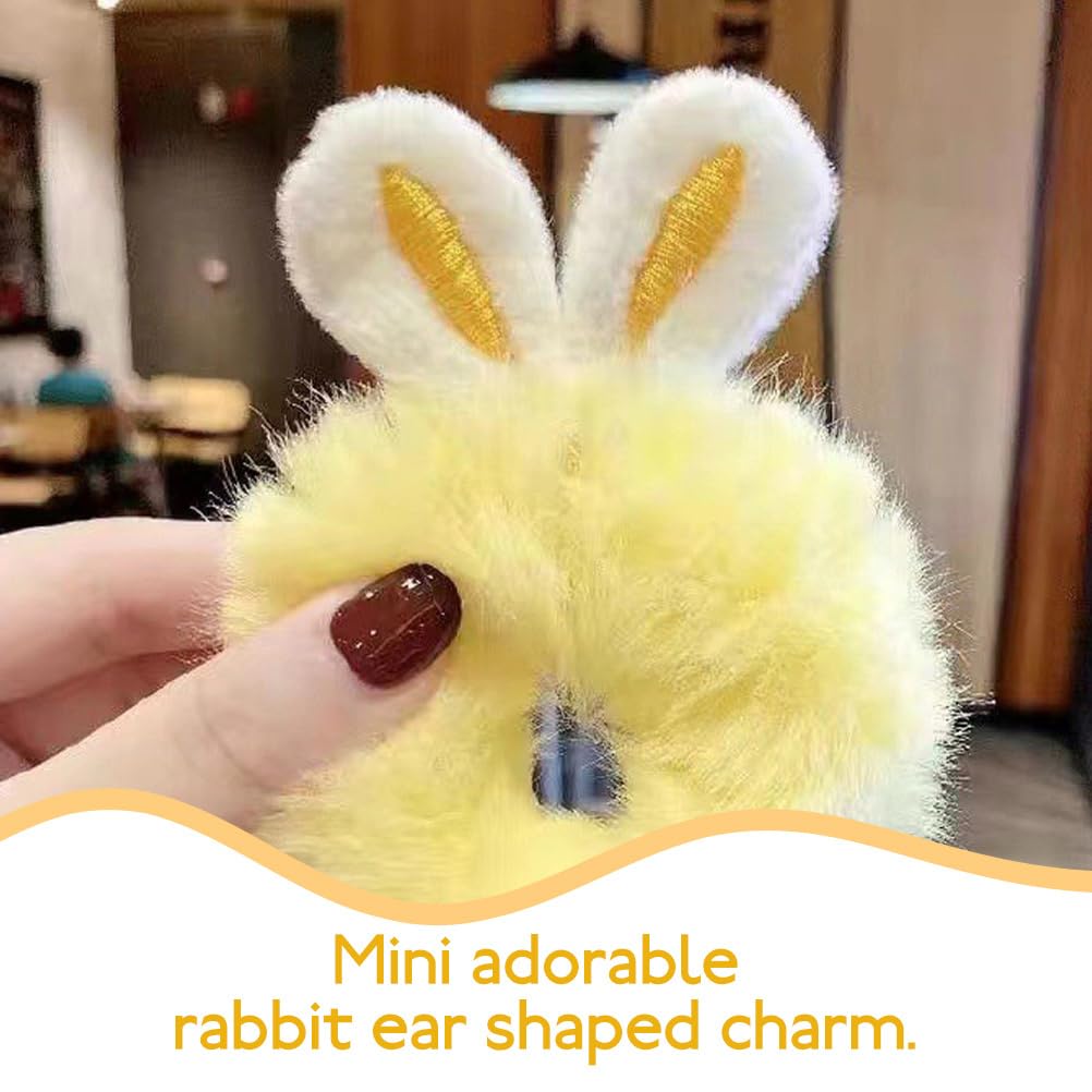 MAGICLULU 30pcs Plush Bunny Ear Hair Clip Decoration Easter DIY Rabbit Ears Hairpins Hair Barrettes Headwear Fabric Charm DIY Craft Easter Party