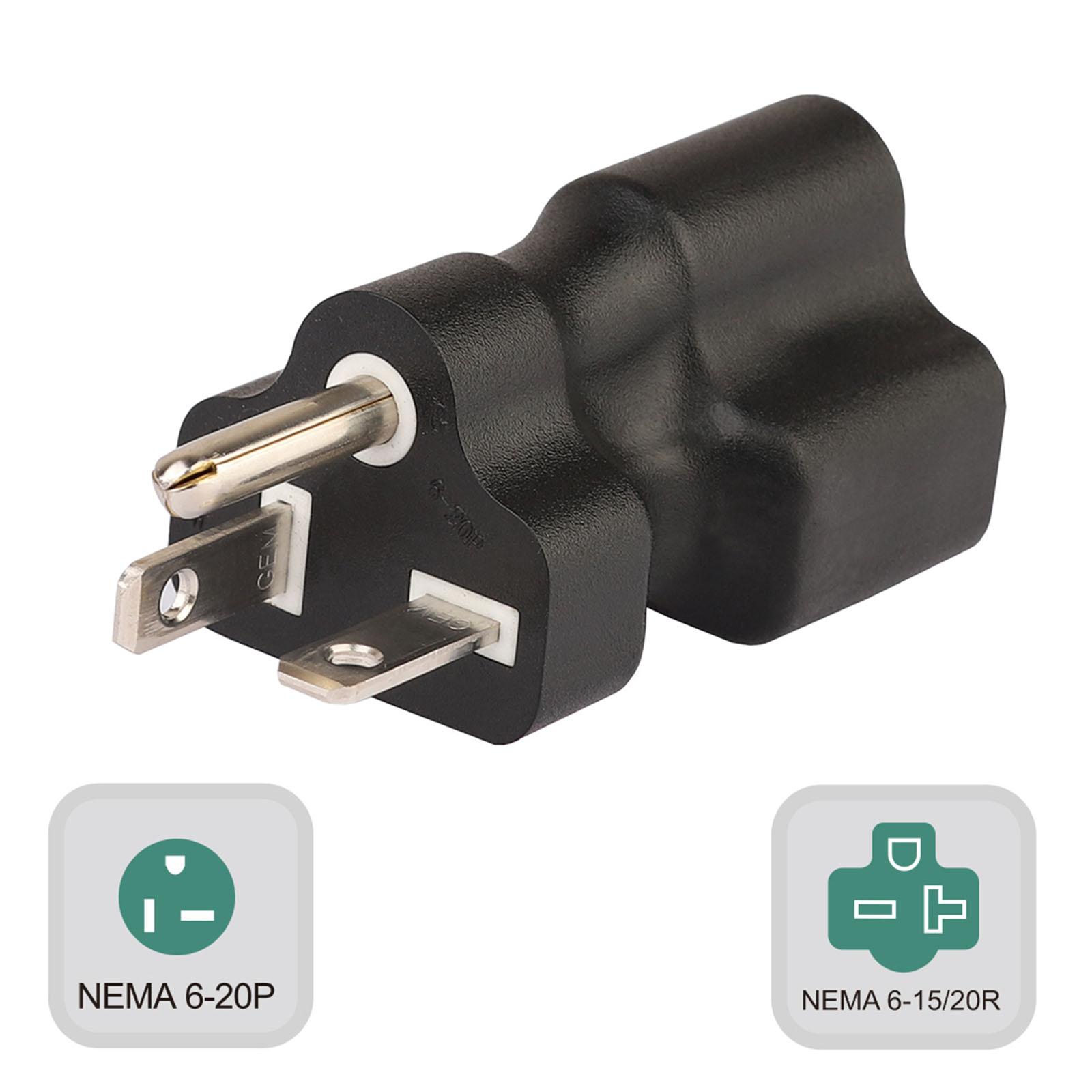 

Разъем Nema 6-20P на 6-15/20R, штекер-розетка, конвертер 10A-16A 110-220V, комбинированный адаптер, 3-полюсный, перепаиваемый для самостоятельной сборки
