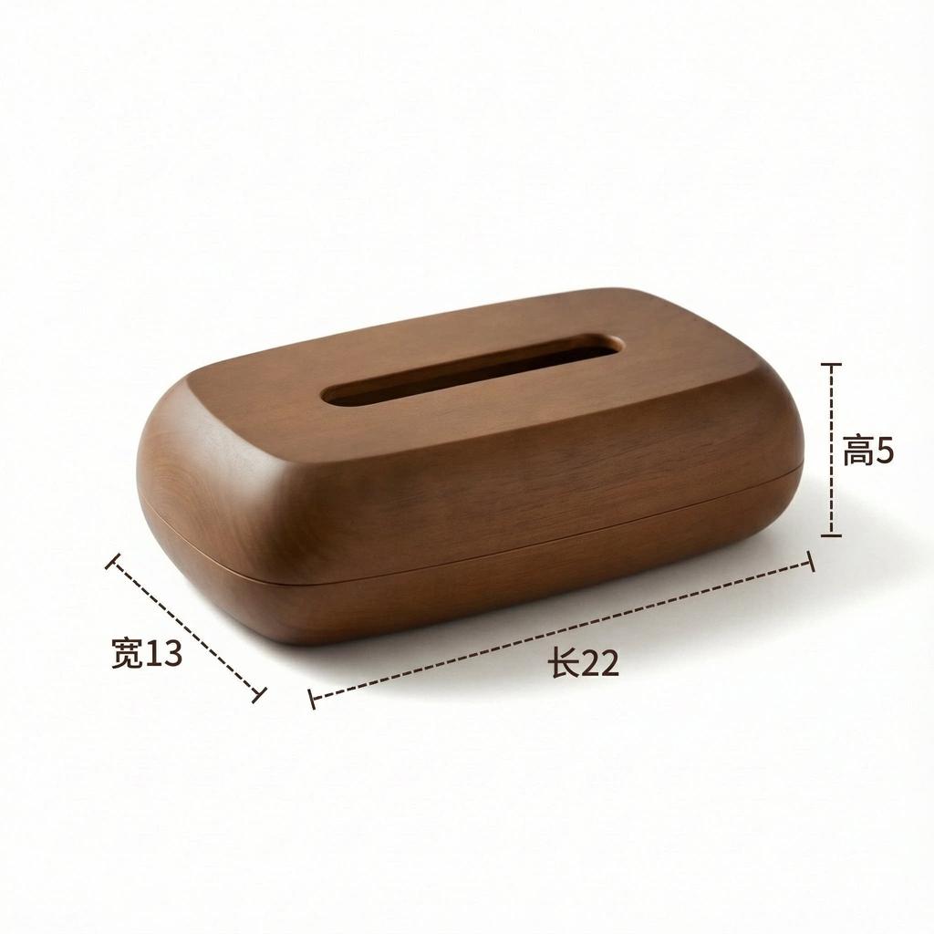 Walnut Wood Tissue Box Solid Wood Tissue Drawer Home Desktop Storage Container Napkin Holder Paper Towel Holder Home Decoraction