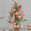 4pcs Christmas Lollipop Decoration Red And White Color Foam Lollipop Big Stick Candy Christmas Tree Decoration Props