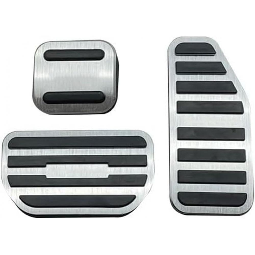 Shaka Wear Алюминиевая накладка на педаль газа, педаль тормоза, педаль стояночного тормоза, 3 шт.