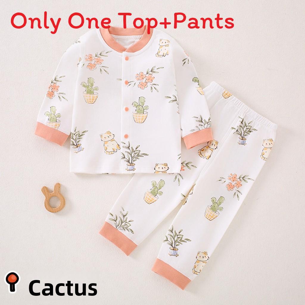Baby Boys Girls Cotton Pajama Sets With Antibacterial Fabric For Newborns