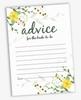 Inkdotpot Set of 50 Advice for The Bride To Be Classic Floral Bachelorette Party Advice Cards, Hen Party Activity 5x7 Inches