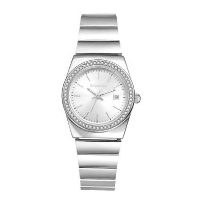 Women's Watch Stretch Band Waterproof Silver Stylish Analog Display Free Size Stainless Steel Band Quartz Watch Fashion Accessory - Birthday