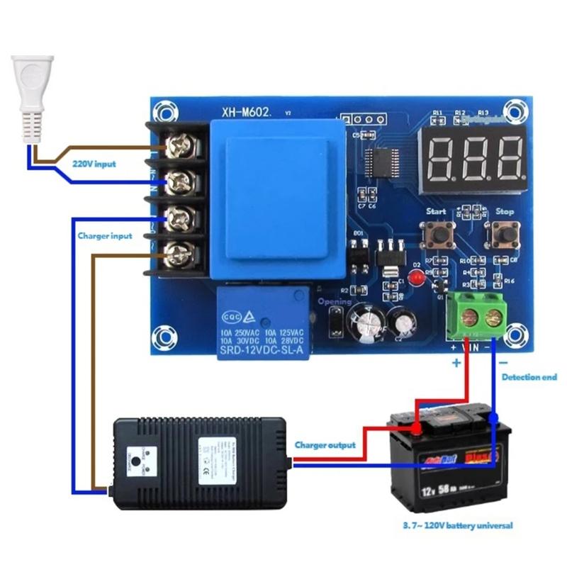 Precise Digital Display Battery Charger Controller Module 0.1 Accuracy for Lithium batteries Protections Energy Saving