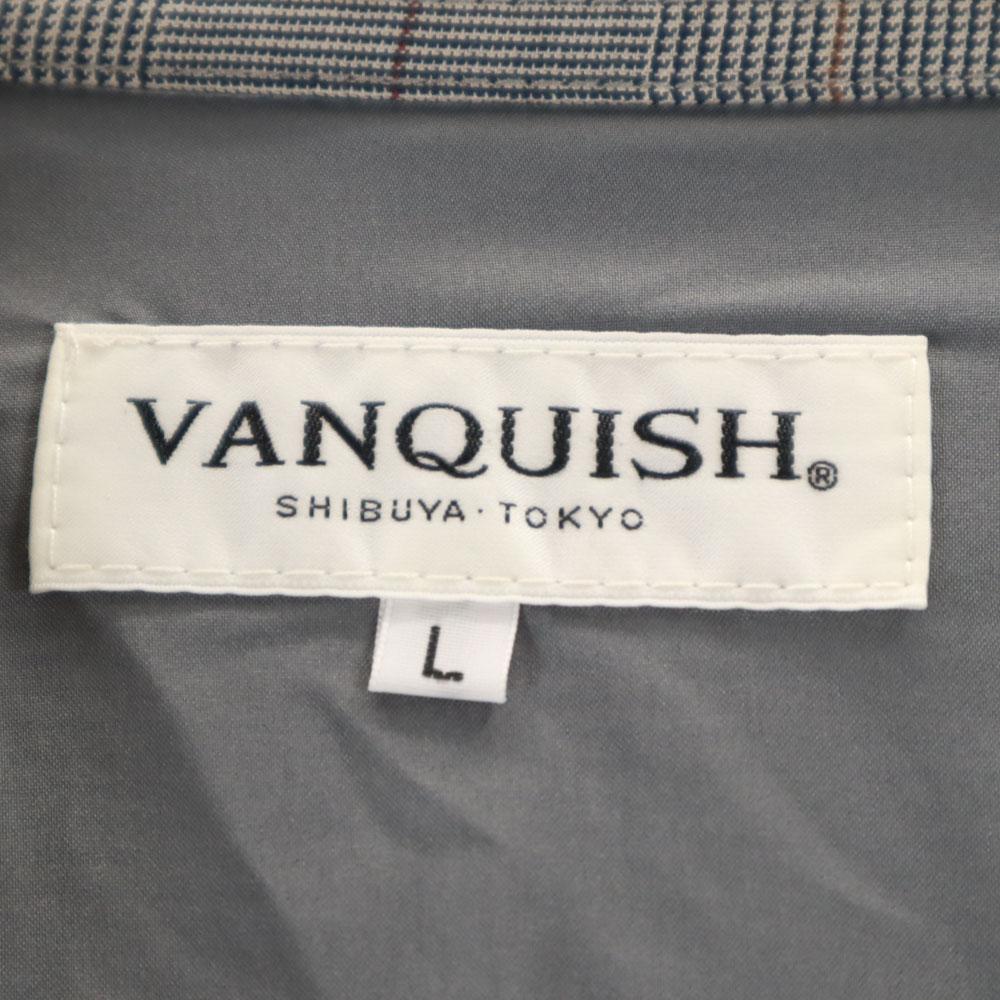 Unused VANQUISH Check Pattern Glen Plaid Loose Silhouette Jacket L Gray Men's Used