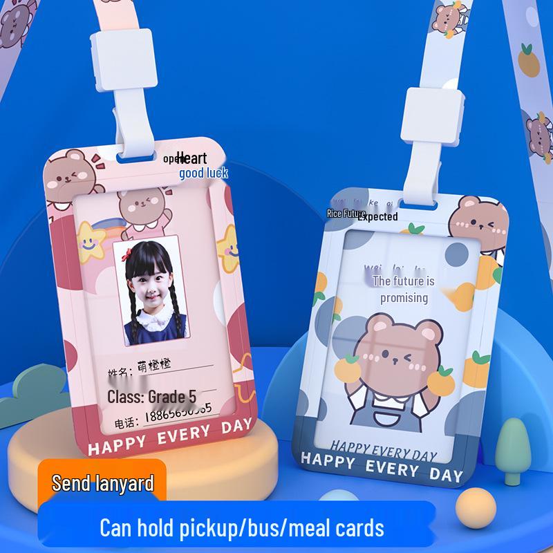 Creative School Badge & Card Holder with Lanyard for Students
