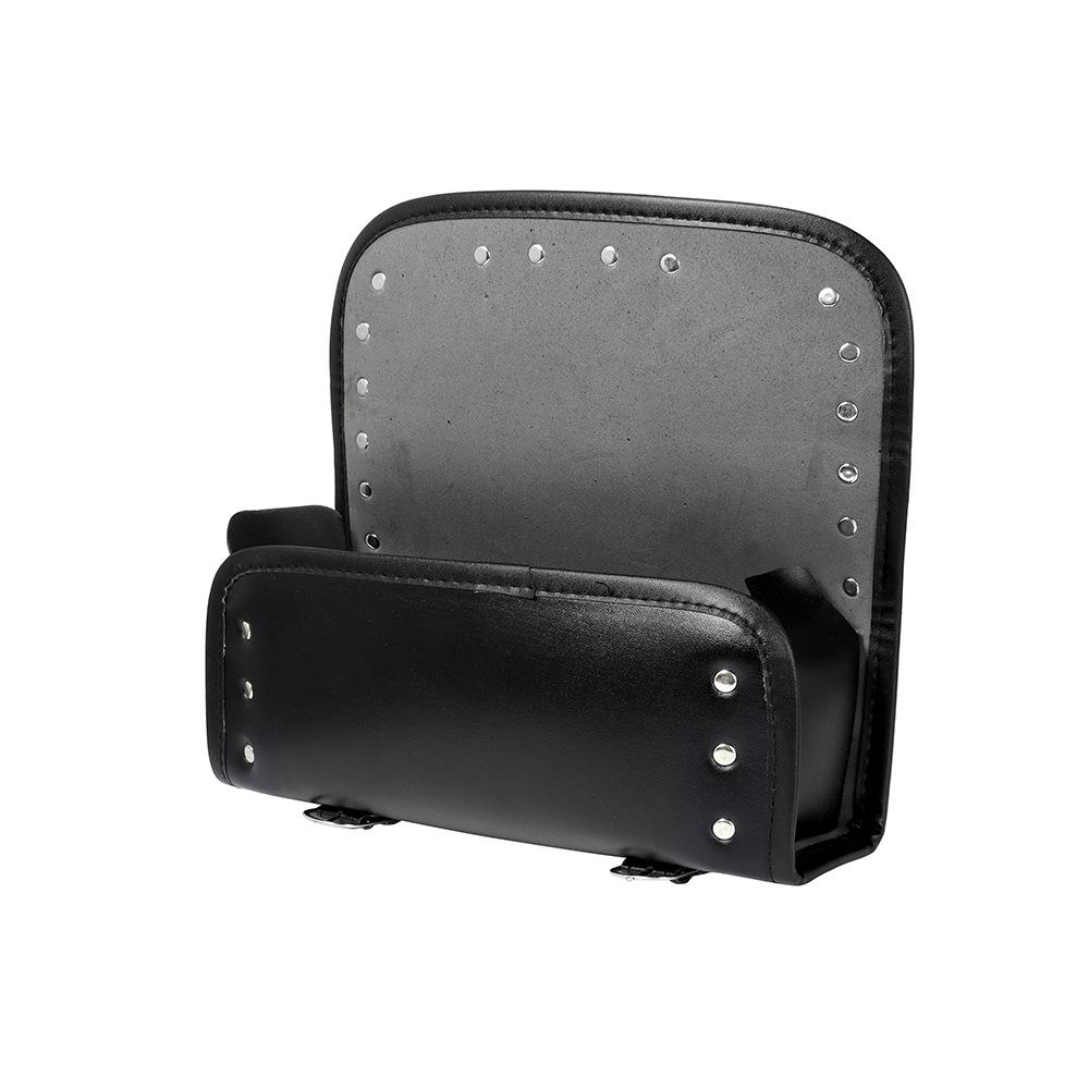 Black Retro Motorcycle Cruiser Tool Bag Tube Shape Handlebar Front Fork Bag Motorcycle Off-road Mini Buckle Hanging Bag Latest