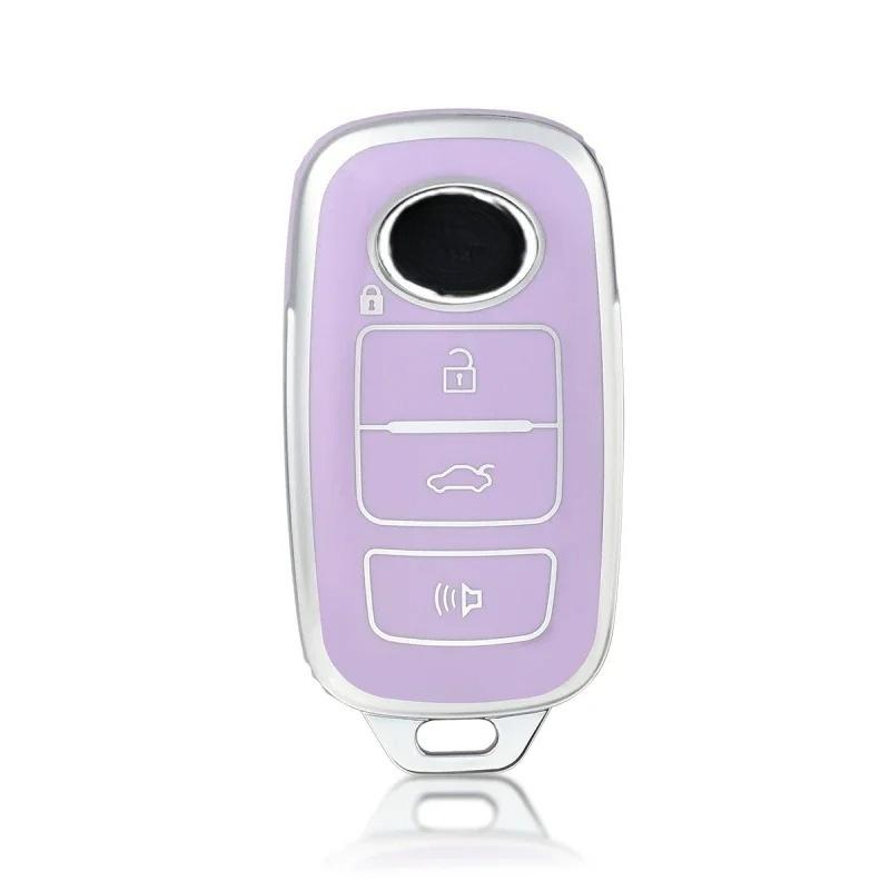 4 Buttons Key Fob Cover For Toyota Perodua Protection Smart Remote Tpu Car Key Case Bag 8 Colors