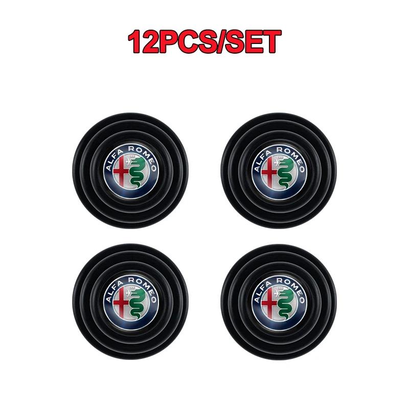 

For Alfa Romeo 2026 Hot Sticker 4/8/12Pcs Car Door Anti-shock Pad Anti-noise Buffer Gasket Auto Interior For Alfa Romeo Mito 147