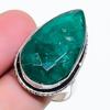 Natural Emerald(Simulated) Gemstone 925 Sterling Silver Jewelry Ring Size 9 AR-17679