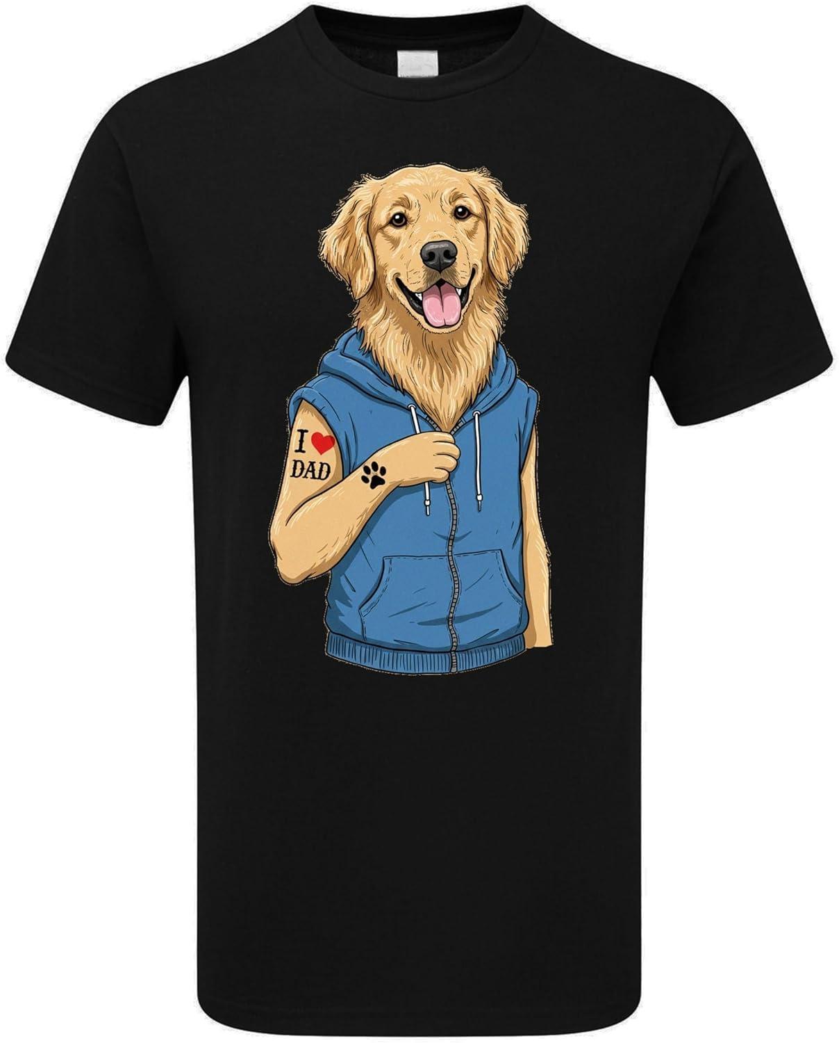 

Retriever Dog T-Shirt – Unisex Pet Lover Tee – Premium Cotton, DTG Print XXXXXL чорний