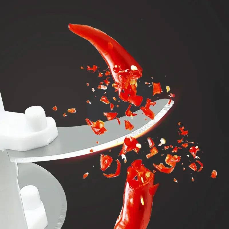 Food Shredder Processor Mini Manual Rope Garlic Cutter Meat Mincer Vegetable Onion Cutter Garlic Masher Kitchen Tools Portable