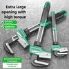 Right-Angle F-Type Wrench Plumbing Wide Jaw Opening Adjustable Universal Torque Spanner Plumber Auto Repair Tools