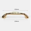 Zinc Zinc Zinc Alloy Gold Kitchen Cabinet Handle Light Luxury Ceramic Drawer Pulls  Wardrobe