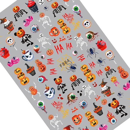 Naklejka na paznokcie świąteczna Wykwintna Ultracienka Łatwa Nieblaknąca Żywy Kolor Wzór Zastosuj Dekoracyjna Zdejmowalna